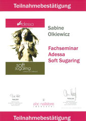 Zertifikat Soft Sugaring